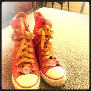 Pink Wedge Daddy’s Money sneakers